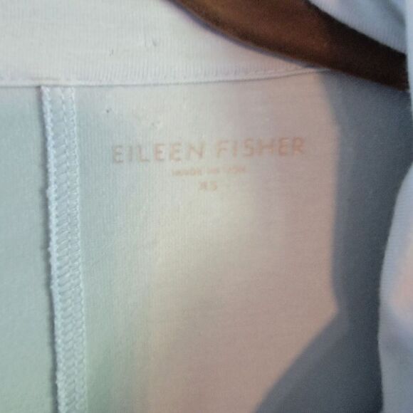 Eileen Fisher Full Zip Up SZ XS Sweater Women's Baby Blue Athletic - Picture 3 of 6